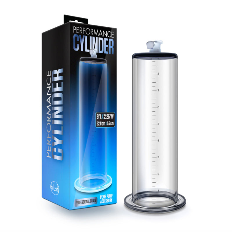 Performance 9in x 2.25in Penis Pump Cylinder Clear